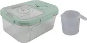 Aoutecen Rice Storage Container Airtight Rice Dispenser Rice Storage Bin for Kitchen 5L with Top Window for Dry Food Rice Flour Grains Beans (Small 5kg Capacity)