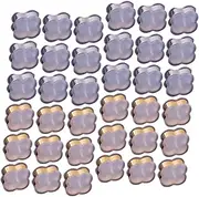 [WESIEVYA] 50pcs Anti-falling Earring Plugs Earring Backs Silicone Stopper Safety Backs for Hook