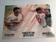 2019 Topps Historic Through Lines 5x7 Ted Williams Mookie Betts HTL3 02/49