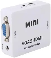 Mini HD 1080P Audio VGA to HDMI HD HDTV Video Converter Box Adapter with HDMI Cable for PC Laptop to HDTV Projector