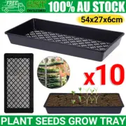 10x Seedling Tray Fine Holes Plastic Plant Propagation Seedling Hydroponic AU