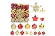 vidaXL Christmas Bauble Set Christmas Ball Home Decor Christmas Decoration