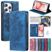 For iPhone 16 15 14 13 12 11 Plus Pro Max XS SE/8 Case Leather Wallet Flip Cover