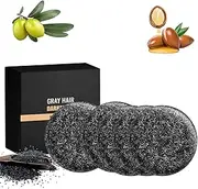 Gray Hair Darkening Bar Soap, Gray Hair Reversing Bar Soap for Men & Women, Black Soap for H-air Natural Ingredients Shampoo, Hydrating & Moisturizing (5PCS)