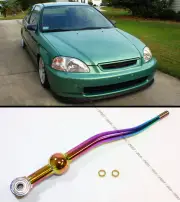 FOR 88-00 HONDA CIVIC EG EK NEO CHROME DUAL BEND CURVE SHORT THROW QUICK SHIFTER (for: Honda Civic)