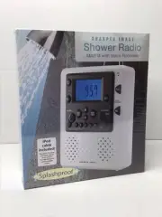 Sharper Image Shower Radio AM/FM Alarm Clock NEW FACTORY SEALED WY521