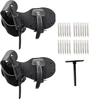 Lawn Aerator Shoes - Spike Shoes for Grass,Heavy Duty Spiked Portable Outdoor Garden Tool with Hook & Loop Strap for Soil Fertilizer Sand Sod Dethatching Mowing Landscaping Maintenance Irrigation