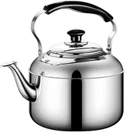 Amosfun Whistling Tea Kettle, Large-Capacity Boiling Water Kettle Stovetop Teapot with Ergonomic Handle 4L for Induction Stove Gas Stove Top for Home Kitchen Camping