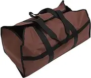 JEWEDECO Foldable Firewood Storage Bag Portable Large Capacity Oxford Cloth Log Carrier with Hand Strap for for Camping Picnics and Outdoor Storage