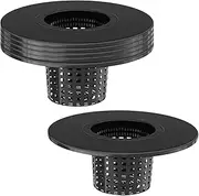 Tectsia Net Pots 6 Inch for 5 Gallon Bucket (6 Pack), Hydroponic BPA-Free DWC Basket Lids