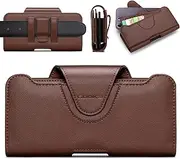 Dual Mobile Phone Holder Holster for iPhone 15 14 13 12 11 Pro Max Series with Separate Card Holder, Dual Phone Case for Two Phones for S22 Plus/S21 Plus/S20 Plus
