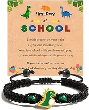 [AULSIEY] First Day Of School Gifts For Daughter Son, Handmade Braided Bracelet Back To School Gifts For Mommy And Me
