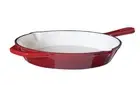 Enameled Cast Iron 10" Skillet Fry Pan Red