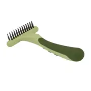 Pet Safari Double Row Undercoat Rake - Gentle Dematting and Deshedding Groomi...