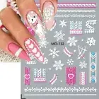 Cute Cartoon Adhesive Decals Christmas Adhesive Decals Manicure Decoration