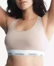 Calvin Klein Plus Size Modern Naturals Unlined Bralette QF7045 - 1X