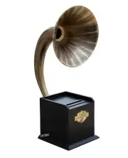 Vintage Brass Box Non-Disk Gramophone Sound Speaker For Antique Smartphone Gifts