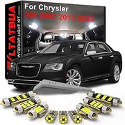WLTATBUA LED Interior Light Kit Package Replacement for CHRYSLER 300S 300C 300 2011 2012 2013 2014 2015 2016 2017 2018 2019 2020 2021 2022 2023, Super Bright 6000K White Bulbs