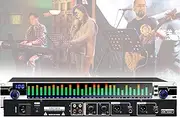 31-Band Digital Equalizer, Dual 31 Band Stereo Equalizer, 10 Preset Effects, High, Mid and Bass Adjustment, Intelligent Noise Reduction, for Stage Performance Bar Audio