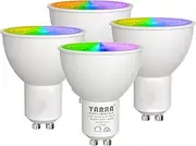7Pandas GU10 Smart Bulbs, WiFi Light Bulbs - RGB & Warm to Cool Whites, Dimmable LED Spotlights, Compatible with Alexa and Google Home, Remote Control, No Hub Required