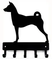 Basenji Dog Key Rack/ Leash Hanger Made in USA