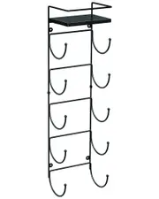 Sorbus Wall Mounted Towel Rack With Shelf