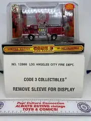 Limited Edition Code 3 Diecast Fire Engine Los Angeles City Fire Dept (Oily)