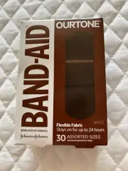 BandAid Ourtone Flexible Fabric Bandages 30ct. assorted Sizes B65