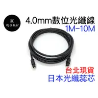 在飛比找蝦皮購物優惠-音源 光纖線 SPDIF 4.0mm 2M 數位光纖線 4.