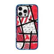 iPhone 16 Pro Max Impact Case MagSafe Compatible RED LANDSCAPE BY ROMERO BRITTO