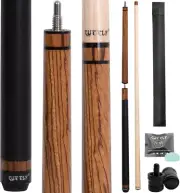 Heavy Hitter Jump Break Pool Cue 3-Piece Jump/Break Pool Cue Stick Zebra Wood Po
