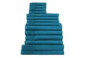 Jenny Mclean Royal Excellency 14 Piece Teal Towel Pack