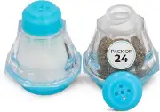 Plastic Mini Salt and Pepper Shakers For Party Restaurants Wedding - 24 Pcs