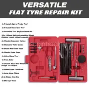 56-Piece Tyre Repair Kit Puncture Puncture Tube Recovery Plugs Heavy Duty 4WD
