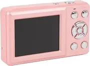 4K Digital Camera 64MP with 2.4 LCD Screen and 18x Zoom, Compact HD Video Camera with Type-C Charging for Teens Travel Blogging Photography Beginners (Rose)