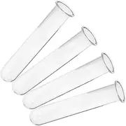 Toyvian 4Pcs Transparent Glass Desk Vase for Hydroponic Plants Versatile Terrarium Test Tubes for Home Office Garden Decoration Stylish Plant Propagation Station