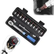 Essential Cycling Repair Tool 15pcs Torque Wrench Set with Ratchet Head