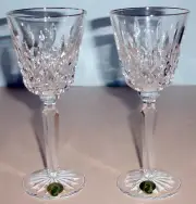 Waterford Lismore Platinum Crystal Wine Glass SET/2 Made Ireland 6oz. 101660 New