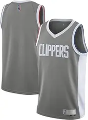 Outerstuff Los Angeles Clippers Gray Kids Youth 8-20 Earned Edition Swingman Team Jersey