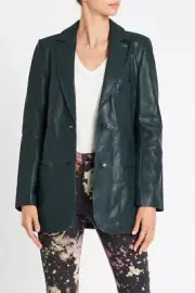 NWT RRP $990 Sass & Bide SUBLIME TIME Long Line Leather Jacket Size 44 14