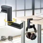 360° Headphone Stand Headset Earphone Hook Hanger Holder + USB 3.0 2.0 Data Hub