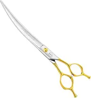 Curved Scissors for Large Dog Grooming,8.0 inches,Design for Professional Groomer.