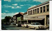 1950s CARS ROADSIDE J C PENNEY STORE MAIN STREET SOMERSET PENN VINTAGE POSTCARD