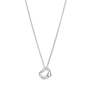 美國百分百【全新真品】Tiffany & Co. 項鍊 open heart 鏤空心形 鍊墜 純銀 墜飾 銀飾 BC40