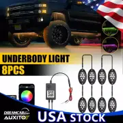 Music Bluetooth Remote APP Control Strip RGB Dreamcolor LED Underglow Car Lights