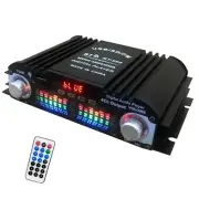 Black BT-998 Power Amplifier 4 Channel Mini HiFi Digital Stereo Audio Car Home