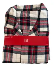 NEW GAP Plaid Flannel PJ Set - XL- Red Plaid