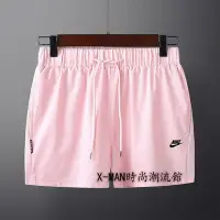 在飛比找Yahoo!奇摩拍賣優惠-NIKE 耐吉 耐克運動短褲女士 夏季田徑三分褲 速幹羅馬布