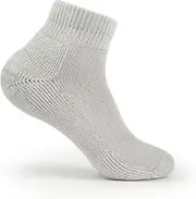 Thorlo Mens Diabetic Moderate Cushion Ankle, Grey, Large