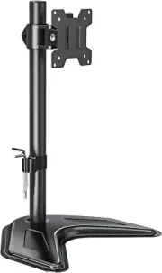 MOUNTUP Single Monitor Stands, Freestanding VESA Monitor Desk Mount Fits 13'' to
